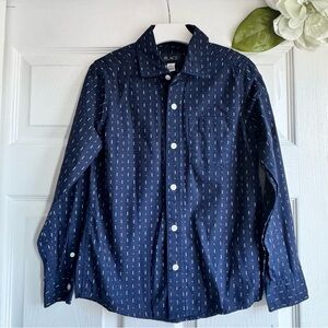 Children’s Place Button Down Boys Long Sleeve Shirt Sz 7/8
